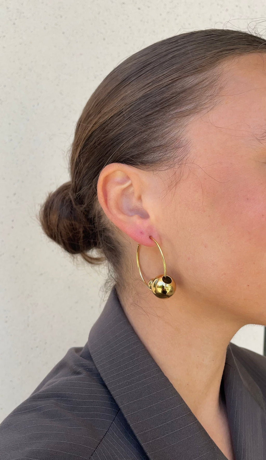 Boucles D'Oreilles Asymmetric Pearl