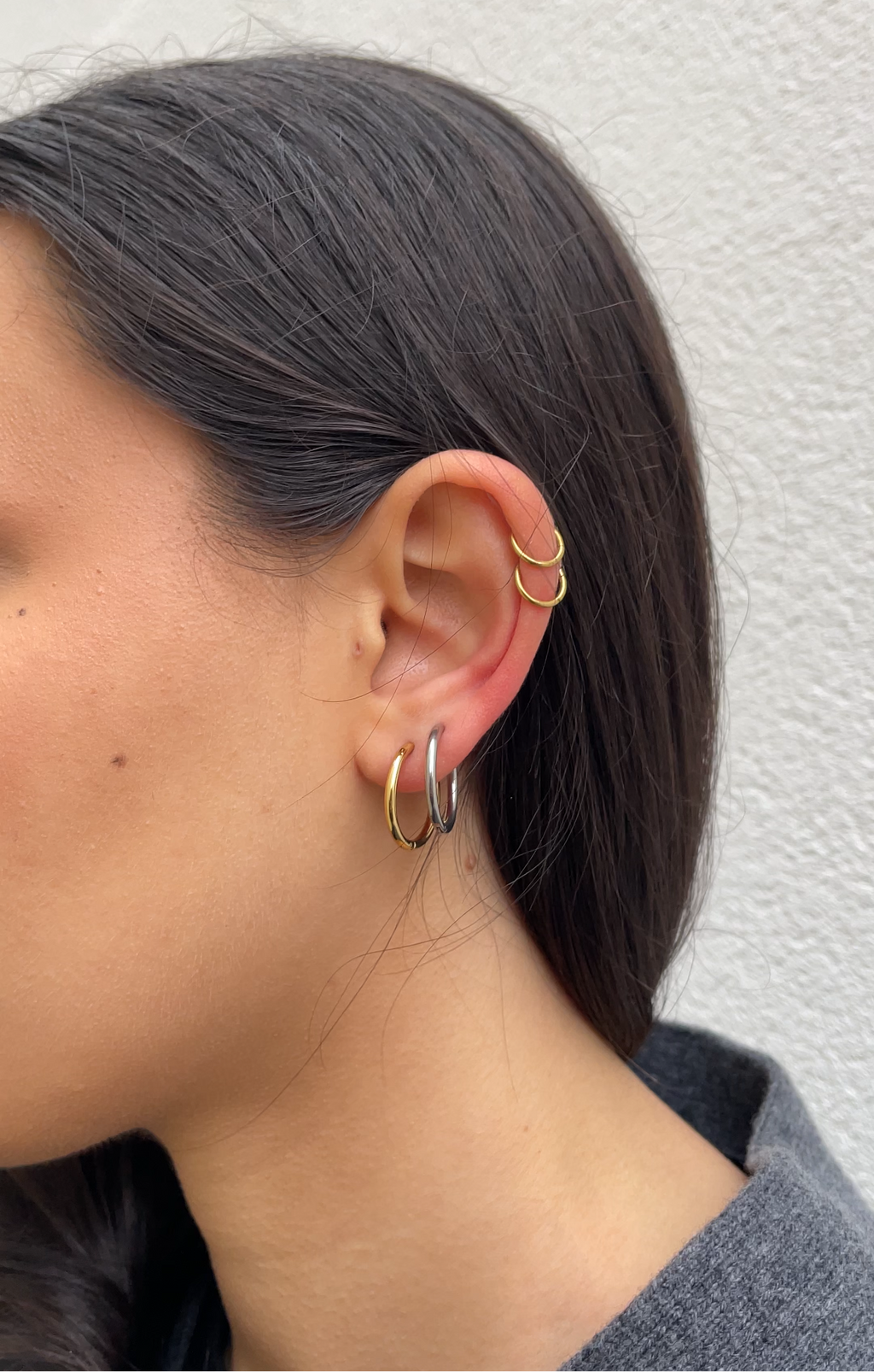 Boucles D'Oreilles Thin Classic Hoops