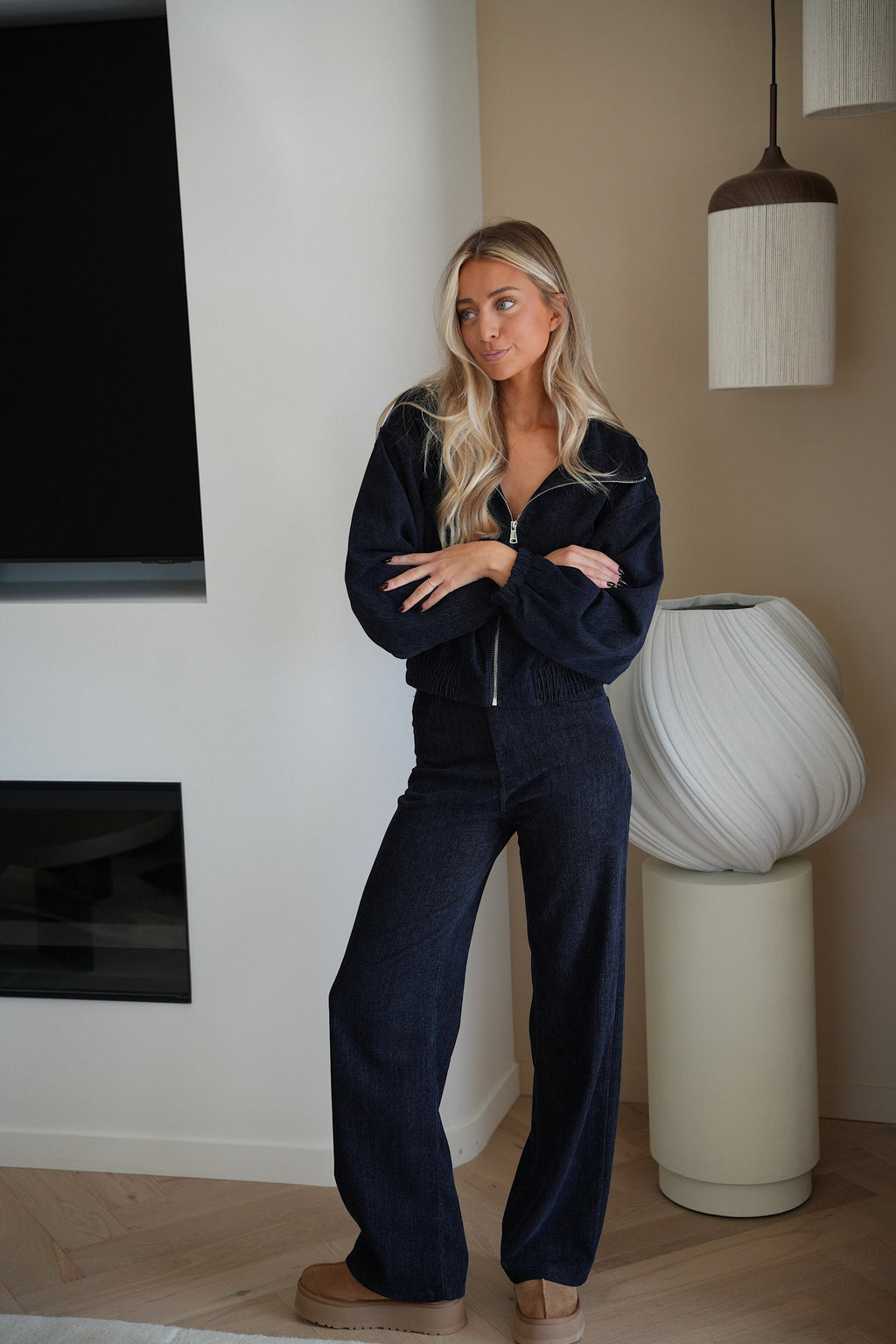 Veste Zippée Nina - Bleue