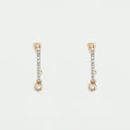 Boucles D'Oreilles "Créoles Charms" D0,1/30Ct - Or Jaune 375/1000