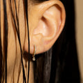 Boucles D'Oreilles "Créoles Charms" D0,1/30Ct - Or Jaune