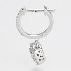 Boucles D'Oreilles "Quadra" D0,30/72 - Or Blanc 375/1000