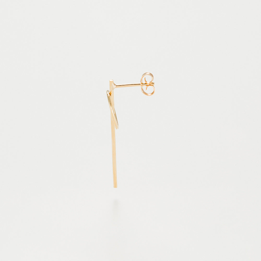 Boucles D'Oreilles "Epées" - Or Jaune 375/1000