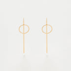 Boucles D'Oreilles "Epées" - Or Jaune 375/1000