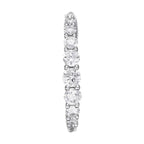 Boucles D'Oreilles "Euphorie" D0,30/18 - Or Blanc 375/1000