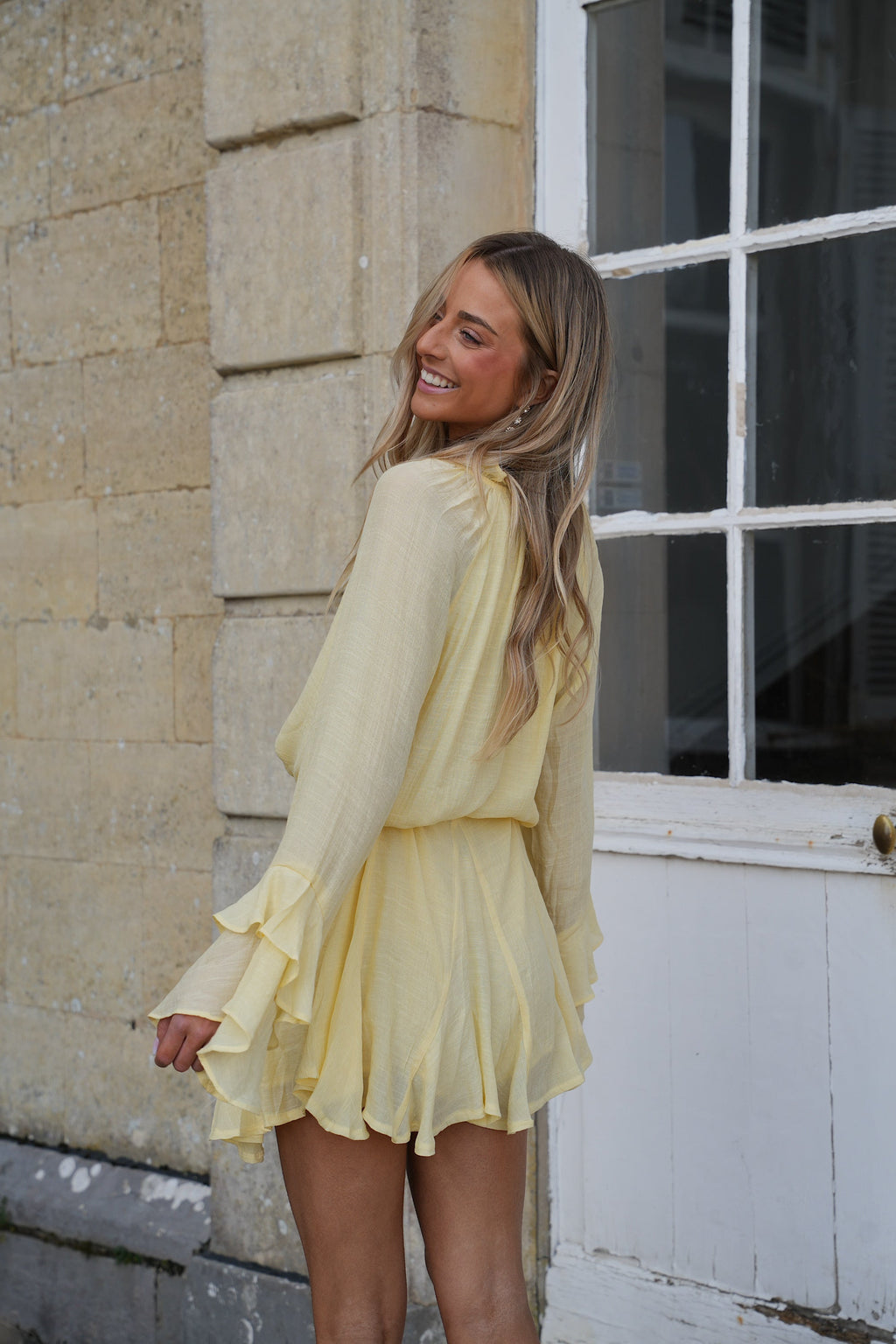 Robe Ceinturée Vanina - Jaune