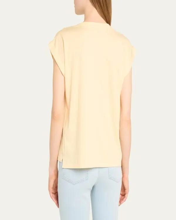 T-Shirt Easy Vneck - Canary