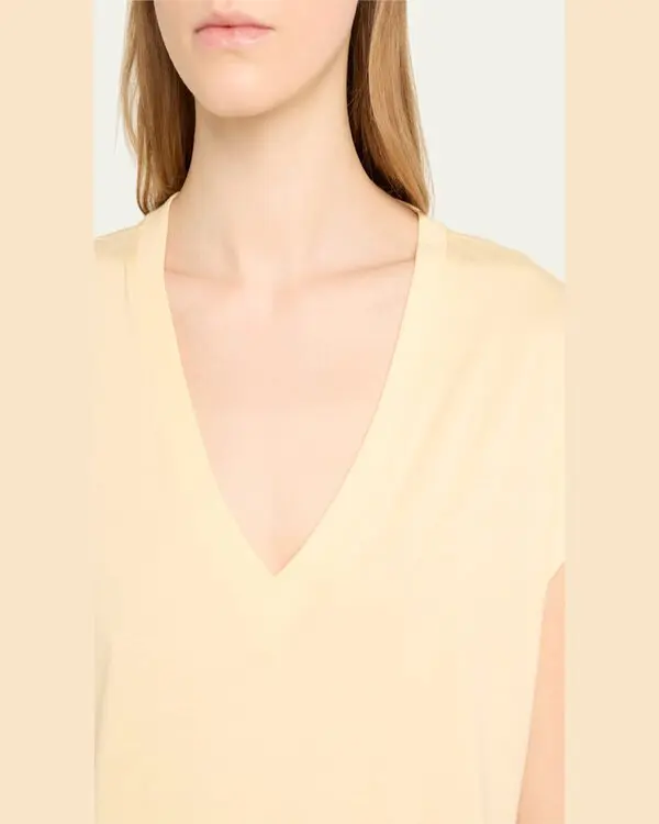 T-Shirt Easy Vneck - Canary