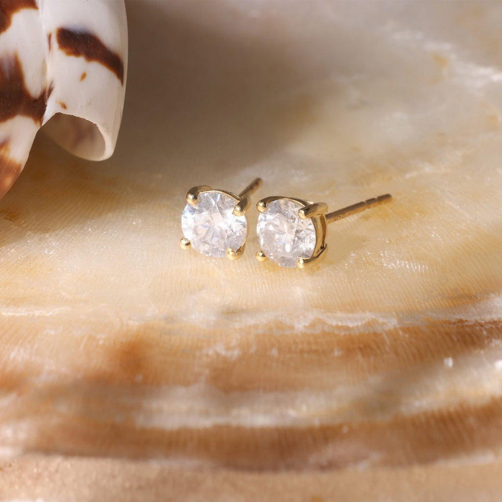 Boucle D'Oreilles "Single Diamond 1 Carat" D1Ct/2