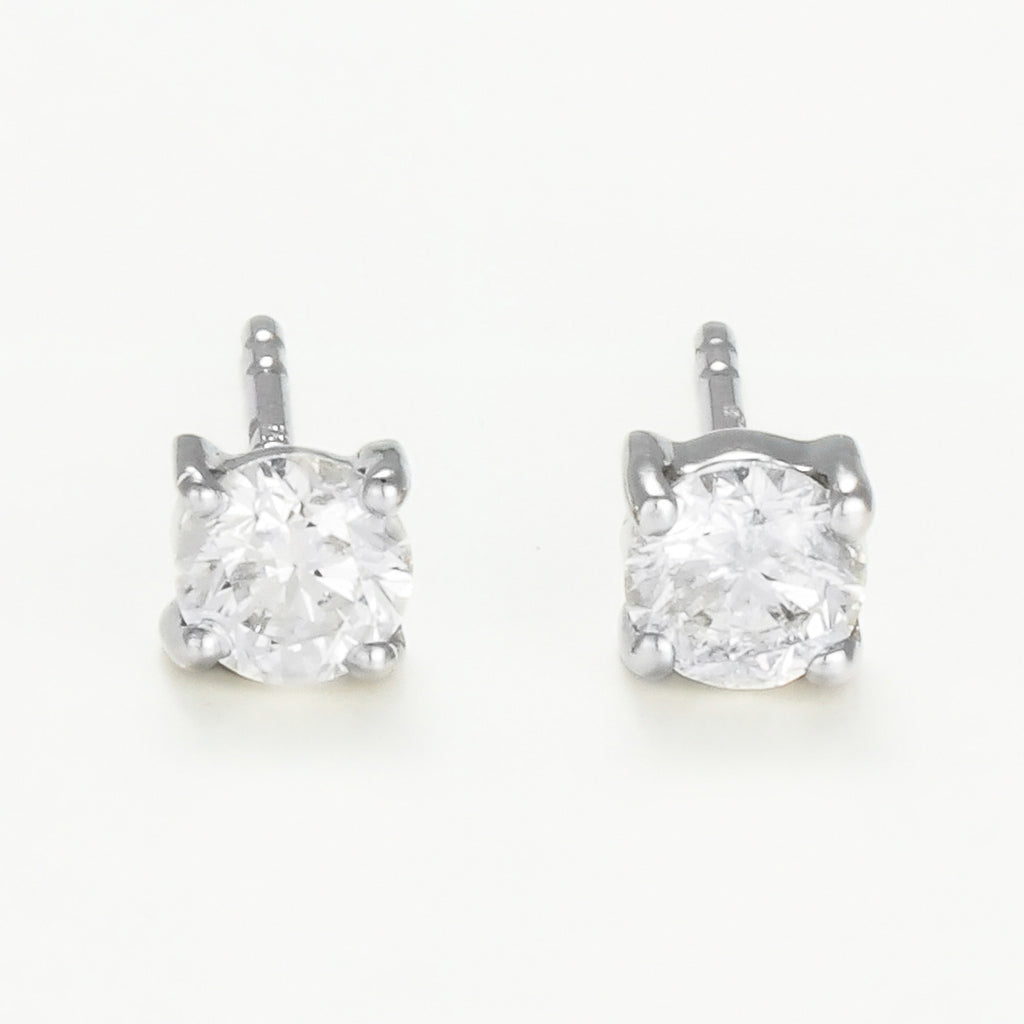 Boucles D'Oreilles "Ma Puce" - Diamant : 0,50Ct/2 - Or Blanc
