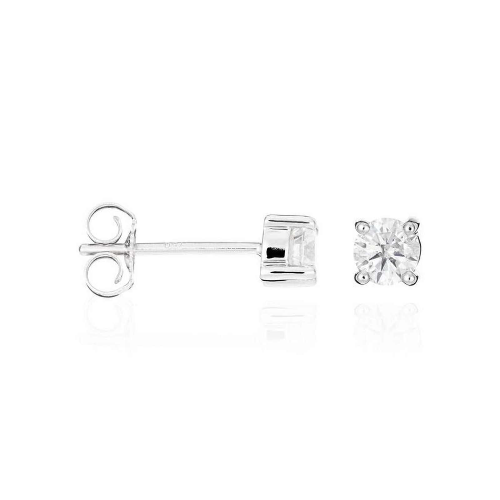 Boucles D'Oreilles "Eternelle" Diamant 0,50Ct/2 - Or Blanc