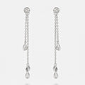 Boucles D'Oreilles "Diamond Falls" Diamant 0,1/38 - Or Blanc