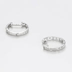 Boucles d'oreilles "Linéa" Diamant: 0,08ct/24