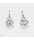 Boucles D'Oreilles "Coeurs Diamond" - Diamants 0,07Ct/20 - Or Blanc