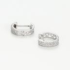 Boucles d'oreilles "Rangs scintillant" Diamant: 0,25ct/84