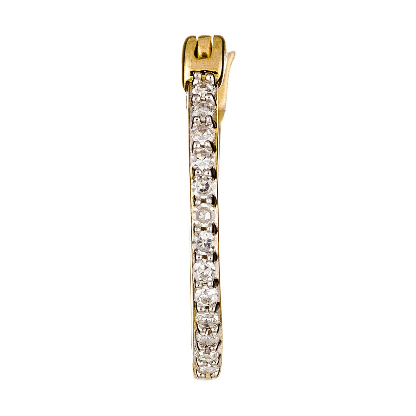 Boucles D'Oreilles "Créoles Sublimes" D0,10Ct/26 - Or Jaune 375/1000