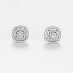 Boucles d'oreilles "Carré richesse" Diamants 0,25/116