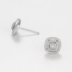 Boucles d'oreilles "Carré richesse" Diamants 0,25/116