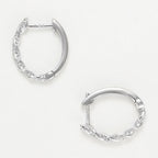 Boucles D'Oreilles "Créoles Trenzas  0,15Ct/44
