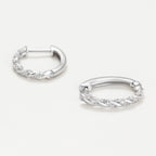 Boucles D'Oreilles "Créoles Trenzas  0,15Ct/44