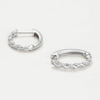 Boucles D'Oreilles "Créoles Trenzas  0,15Ct/44