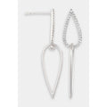 Boucles D'Oreilles "Javiana" D0,20/68 - Or Blanc 375/1000