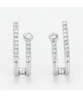 Boucles D'Oreilles "Treasure" - D0,15/32 - Or Blanc