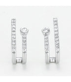 Boucles D'Oreilles "Treasure" - D0,15/32 - Or Blanc