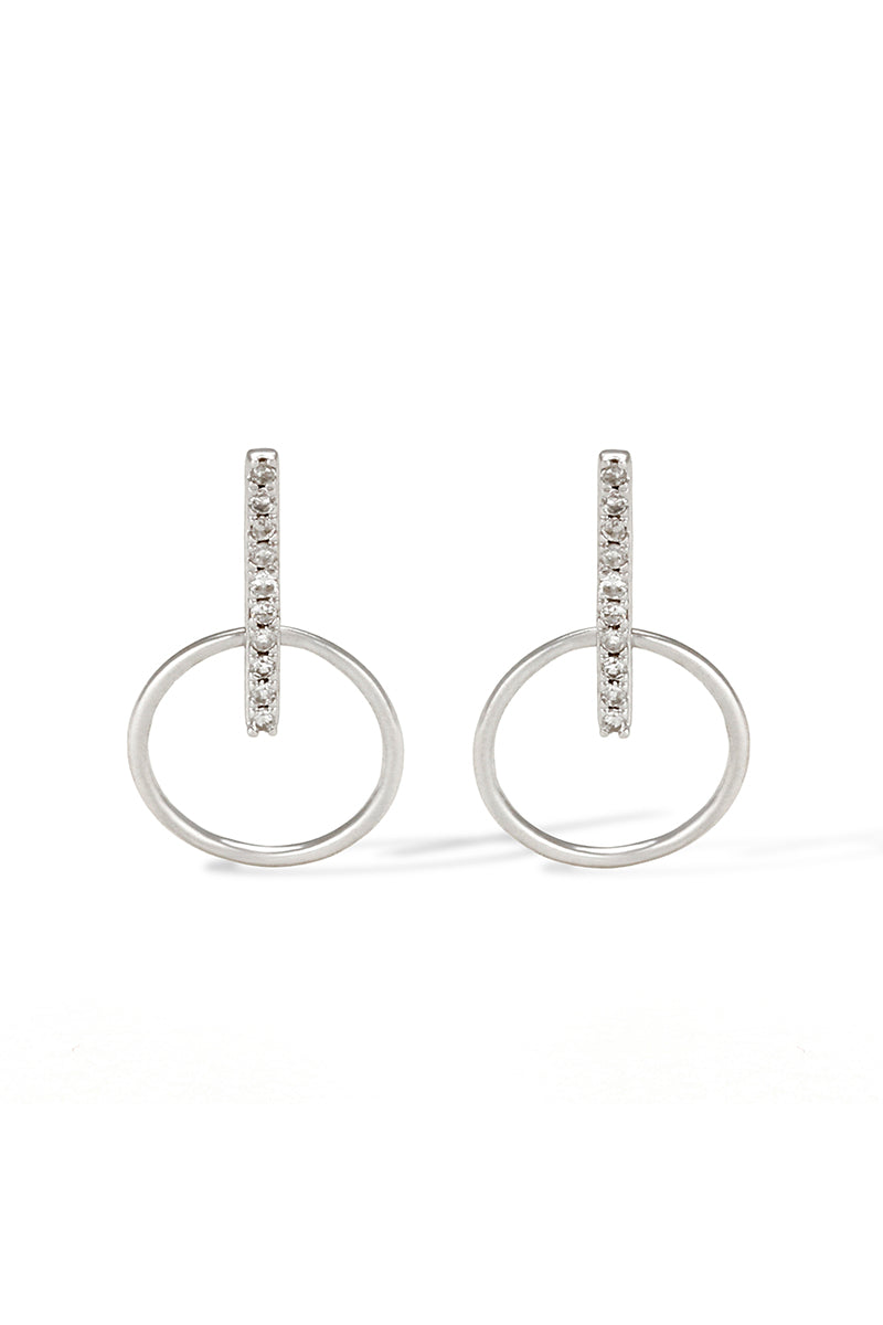 Boucles D'Oreilles "Cerceaux Suspendus" D0,07/20