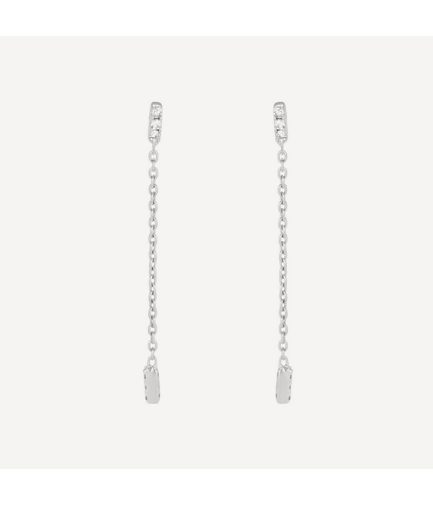 Boucles D'Oreilles "Patience" - D0,05/12 - Or Blanc