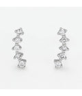 Boucles D'Oreilles "Aries" - D0,10/10 - Or Blanc