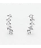 Boucles D'Oreilles "Aries" - D0,10/10 - Or Blanc
