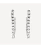 Boucles D'Oreilles "Vision" - D0,05/18 - Or Blanc