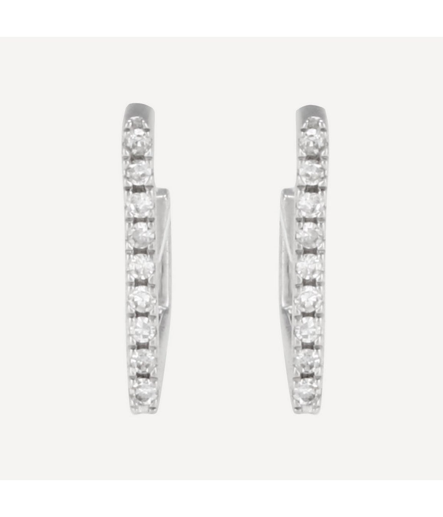 Boucles D'Oreilles "Vision" - D0,05/18 - Or Blanc