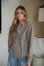 Chemise À Carreaux Pola - Bleue