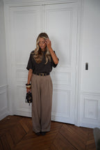 Pantalon Droit Achille - Taupe