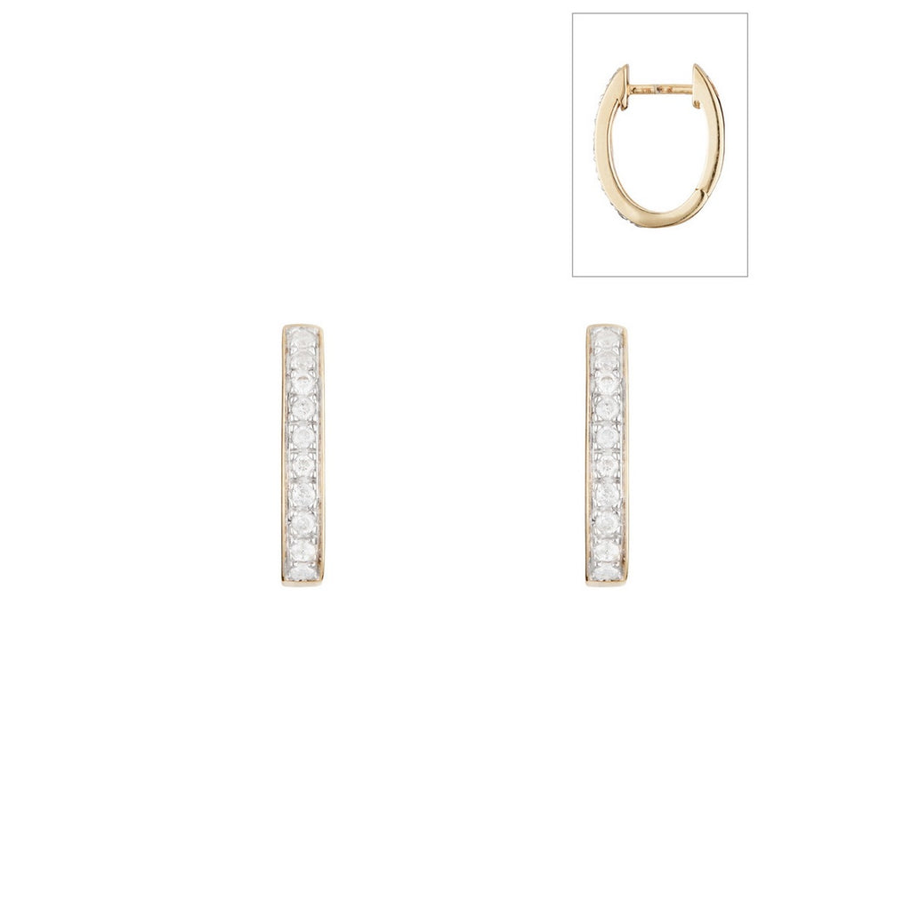 Boucles D'Oreilles "Pure Seduction" Diamants 0,20/20 - Or Jaune 375/1000