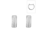 Boucles D'Oreilles "Pavée D'Amour" Diamants 0,20/52 - Or Blanc 375/1000