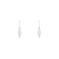 Boucles D'Oreilles "June" D0,10/58 - Or Blanc 375/1000