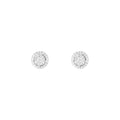 Boucles D'Oreilles "Baby Doll" Diamants 0,2/56 - Or Blanc 375/1000