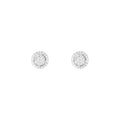 Boucles D'Oreilles "Baby Doll" Diamants 0,2/56 - Or Blanc 375/1000