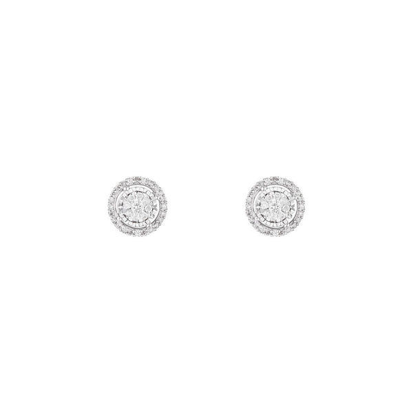 Boucles D'Oreilles "Brillant D'Orient" Diamants 0,2/66 - Or Blanc 375/1000