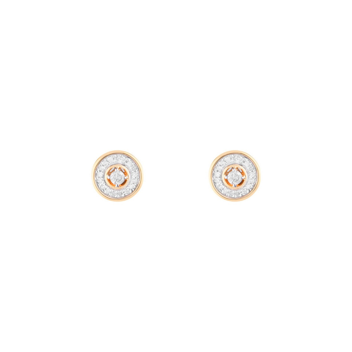 Boucles D'Oreilles "Divine" Diamants 0,12/36 - Or Jaune 375/1000