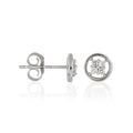 Boucles D'Oreilles "Sweet Dream" Diamants 0,12/8 - Or Blanc 375/1000
