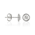 Boucles D'Oreilles "Sweet Dream" Diamants 0,12/8 - Or Blanc 375/1000