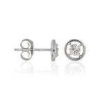 Boucles D'Oreilles "Sweet Dream" Diamants 0,12/8 - Or Blanc 375/1000