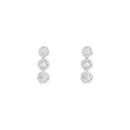 Boucles D'Oreilles "Pendants Eternels" Diamants 0,25/78 - Or Blanc 375/1000