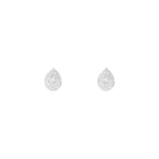 Boucles D'Oreilles "Maoi" Diamants 0,15/66 - Or Blanc 375/1000