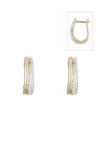 Boucles D'Oreilles "Créole Maya" Diamants 0,15/58