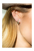 Boucles D'Oreilles "Créole Maya" Diamants 0,15/58